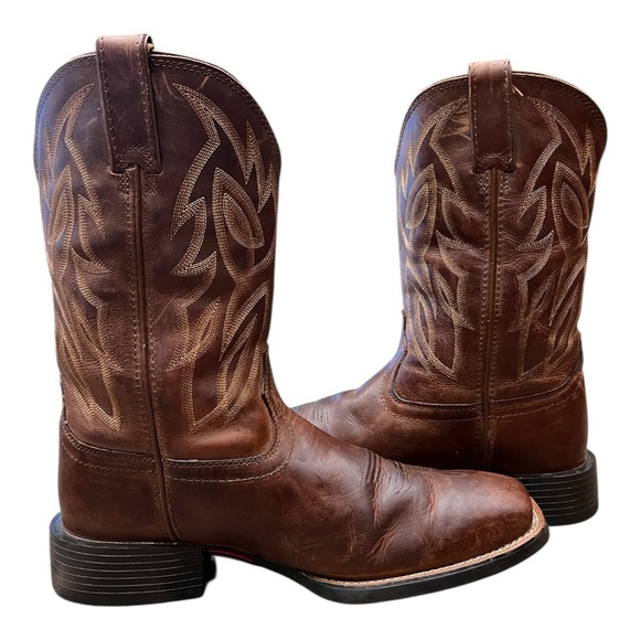 Justin Men\'s Canter Western Boots Stampede collection Brown main image 9